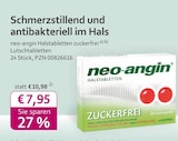 neo-angin Halstabletten zuckerfrei bei mea - meine apotheke im Prospekt "" für 7,95 €