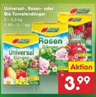 Universal- oder Rosen- oder Bio Tomatendünger Angebote bei Netto Marken-Discount Ettlingen für 3,99 €