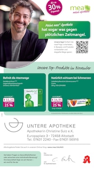 Aktueller mea - meine apotheke Prospekt "Unsere November-Angebote" für Albstadt Aktueller mea - meine apotheke Prospekt für Albstadt mit Seiten