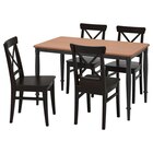 Aktuelles Tisch und 4 Stühle Kiefernfurnier schwarz/braunschwarz Angebot bei IKEA in Chemnitz ab 468,96 €