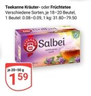 Kräutertee Angebote von Teekanne bei GLOBUS Neustadt für 1,59 €