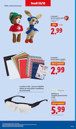 Prix et réduction Peluche Ours dans le prospectus Lidl en cours Offre Peluche Ours dans le catalogue Lidl du moment à la page 35