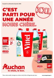 Catalogue Auchan Hypermarché à Murato, avec 16 pages Prospectus Auchan Hypermarché à Murato, "C'est parti pour une année moins chère.", 16 pages, 02/01/2025 - 12/01/2025
