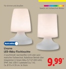 LED-Akku-Tischleuchte von Livarno im aktuellen Lidl Prospekt für 9,99 €