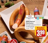 Aktuelle Wurst Angebote bei REWE in Recklinghausen Aktuelles Fleischwurst Angebot bei REWE in Recklinghausen ab 3,99 €