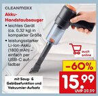 Akku-Handstaubsauger Angebote von CLEANmaxx bei Netto Marken-Discount Herford für 15,99 €