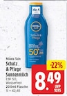 Schutz & Pflege Sonnenmilch von Nivea Sun im aktuellen E center Prospekt