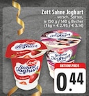 Sahne Joghurt Angebote von Zott bei EDEKA Unna für 0,44 €