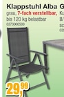 Klappstuhl Alba im Angebot bei Die Möbelfundgrube in St. Ingbert Klappstuhl Alba Angebote bei Die Möbelfundgrube St. Ingbert für 29,99 €