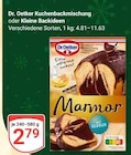 Kuchenbackmischung Angebote von Dr. Oetker bei GLOBUS Koblenz für 2,79 €