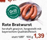 E xpress Starnberg - Rote Bratwurst Angebot im Prospekt Rote Bratwurst bei E xpress im Starnberg Prospekt für 1,39 €