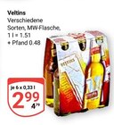 Verschiedene Sorten, MW-Flasche Angebote von Veltins bei GLOBUS Kaiserslautern für 2,99 €