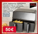 Doppelkammer Heißluftfritteuse von DESKI für 50,00 € bei Woolworth im Angebot Doppelkammer Heißluftfritteuse von DESKI im aktuellen Woolworth Prospekt