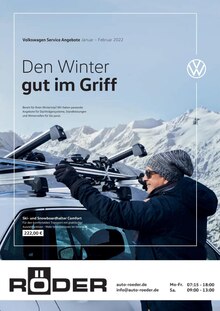 Volkswagen Prospekt für Dinslaken mit 1 Seite Volkswagen Prospekt für Dinslaken: Den Winter gut im Griff, 1 Seite, 01.01.2022 - 28.02.2022