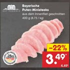 Bayerische Puten-Ministeaks Angebote von Gut Ponholz bei Netto Marken-Discount Nürtingen für 3,49 €