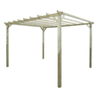 Pergola autoportante Hellebore en pin L. 400 x l. 300 x H. 247 cm en promo chez Castorama Pontoise à 149,90 €
