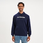 Sweat hoodie droit molleton Kappa bleu marine homme à 39,99 € dans le catalogue La Halle