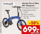 Akimbo Plus E-Bike 20" Klapprad Angebote von tretwerk bei Netto Marken-Discount Eisenach für 699,00 €