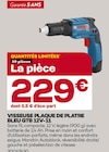 Visseuse plaque de plâtre bleu gtb 12v-11 - BOSCH dans le catalogue Gedimat
