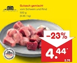 Aktuelle Gulasch Angebote bei Netto Marken-Discount in Jena Aktuelles Gulasch gemischt Angebot bei Netto Marken-Discount in Jena ab 4,44 €