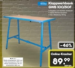 Klappwerkbank GWB 100/50F im Angebot bei Netto Marken-Discount in Wesel Klappwerkbank GWB 100/50F Angebote von Güde bei Netto Marken-Discount Wesel für 89,99 €