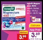 Magnesium 400 Angebote von taxofit bei Netto Marken-Discount Regensburg für 3,69 €
