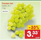 Netto Marken-Discount Bonerath - Trauben hell Angebot im Prospekt Trauben hell bei Netto Marken-Discount im Bonerath Prospekt für 3,33 €