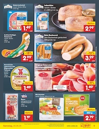 Bockwurst Angebot & Preis im aktuellen Netto Marken-Discount Prospekt Bockwurst Angebot im aktuellen Netto Marken-Discount Prospekt auf Seite 9