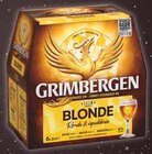 BIÈRE D'ABBAYE BLONDE - GRIMBERGEN en promo chez Intermarché Tours à 3,13 €