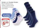 Socken oder Sneaker-Socken Angebote bei GLOBUS Saarbrücken für 6,99 €