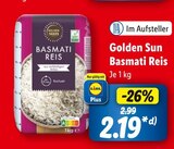 Basmati Reis Angebote von Golden Sun bei Lidl Augsburg für 2,19 €