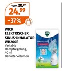 ELEKTRISCHER SINUS-INHALATOR WH200E von WICK im aktuellen Müller Prospekt für 24,99 €