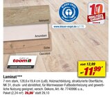 Aktuelles Laminat Angebot bei toom Baumarkt in Ludwigshafen (Rhein) ab 11,99 €