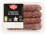 4 saucisses de Toulouse - L'étal du BOUCHER à 3,19 € dans le catalogue Lidl