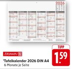 Tafelkalender 2026 DIN A4 im Angebot bei E center in Bruchsal Tafelkalender 2026 DIN A4 Angebote von Brunnen bei E center Bruchsal für 1,59 €