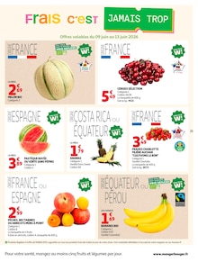 Promotion Pastèque dans le prospectus Auchan Hypermarché, valable du 09/06/2026 au 21/06/2026 Promo Pastèque dans le catalogue Auchan Hypermarché du moment à la page 25