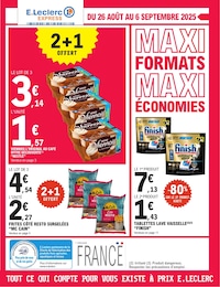 Catalogue E.Leclerc à Urt, avec 12 pages Prospectus E.Leclerc à Urt, "MAXI FORMATS MAXI ÉCONOMIES", 12 pages, 26/08/2025 - 06/09/2025