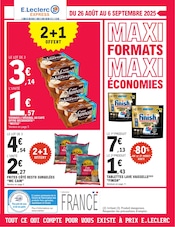 Prospectus E.Leclerc à Ibos, "MAXI FORMATS MAXI ÉCONOMIES", 12 pages de promos valables du 26/08/2025 au 06/09/2025