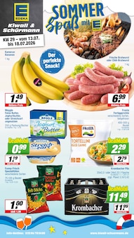 Krombacher im aktuellen EDEKA Prospekt (Marl) Krombacher im EDEKA Prospekt "Aktuelle Angebote" mit 24 Seiten (Marl)
