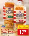 Sandwich Classic oder Vollkorn Angebote von American Style bei Netto Marken-Discount Schorndorf für 1,29 €