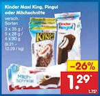 Maxi King, Pingui oder Milchschnitte bei Netto Marken-Discount im Dreieich Prospekt für 1,29 €