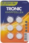 6 Knopfzellen Angebote von TRONIC® bei Lidl Haltern am See für 0,99 €