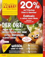 Aktueller Netto Marken-Discount Kitzscher Prospekt "20% auf frisches Obst & Gemüse" mit 4 Seiten