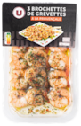 Brochettes de crevettes - U - U Express à Champigny-sur-Marne Brochettes de crevettes - U en promo chez U Express Champigny-sur-Marne à 4,50 €