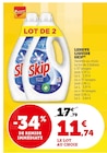 Lessive liquide Skip - Skip en promo chez Super U Ris-Orangis à 11,74 €