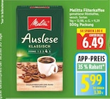 Filterkaffee Auslese Klassisch von Melitta für 5,99 € bei E center im Angebot Filterkaffee Auslese Klassisch von Melitta im aktuellen E center Prospekt