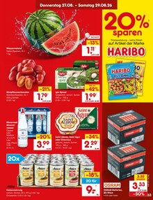Mineralwasser im Netto Marken-Discount Prospekt "Aktuelle Angebote" mit 68 Seiten (Duisburg)