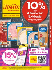 Aktueller Netto Marken-Discount Prospekt (Stuttgart) Netto Marken-Discount Prospekt "10% auf SB-Wurst-Artikel" mit Seiten (Stuttgart)