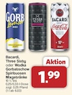 Bacardi, Three Sixty oder Wodka Gorbatschow Spirituosen Mixgetränke für 1,99 € bei famila Nordwest im Angebot Bacardi, Three Sixty oder Wodka Gorbatschow Spirituosen Mixgetränke im aktuellen famila Nordwest Prospekt