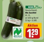 Bio Zucchini Angebote von REWE Bio bei REWE Bruchsal für 1,29 €